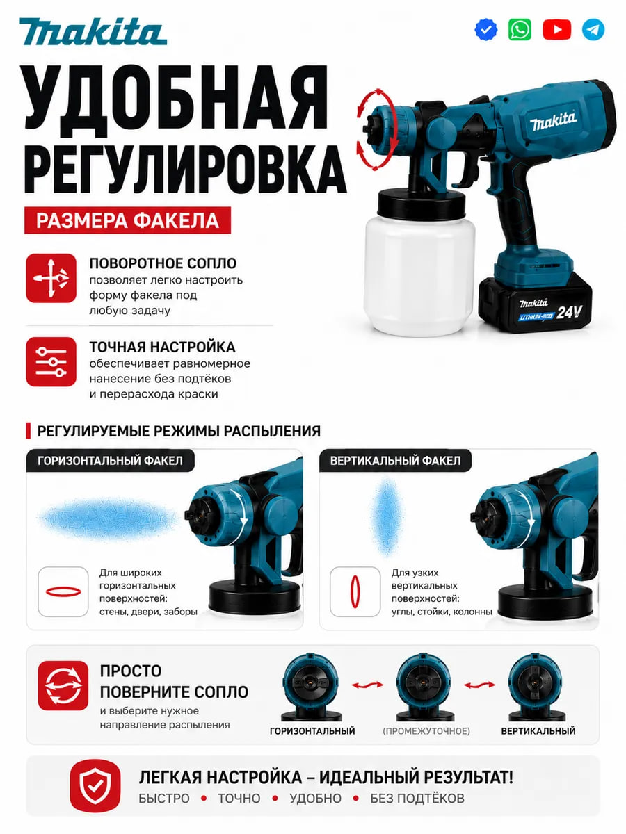 Аккумуляторный краскопульт