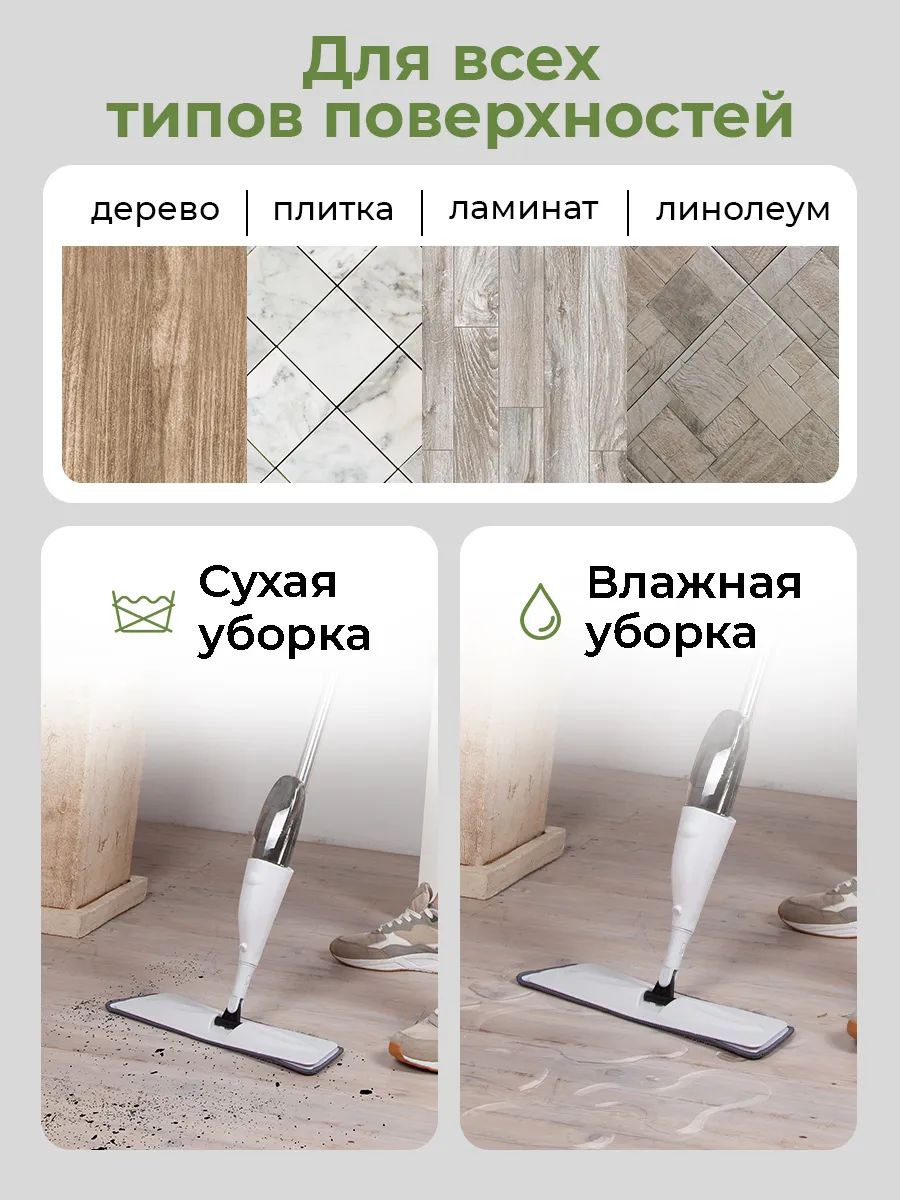 Ручка швабры с распылителем